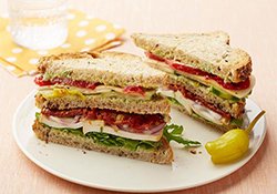 Vegetable Club Sandwich